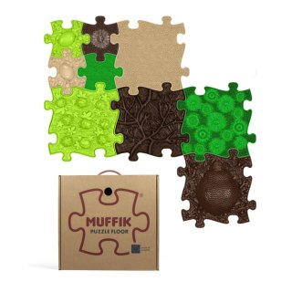 Muffik Barwy Natury - 9 mat sensorycznych ortopedycznych 12m+