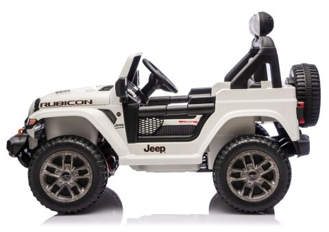 Auto na akumulator Jeep Rubicon 4x4 dla dzieci 24V biały DK-JWR556 moc 4x200W