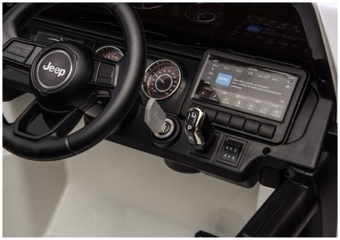 Auto na akumulator Jeep Rubicon 4x4 dla dzieci 24V biały DK-JWR556 moc 4x200W