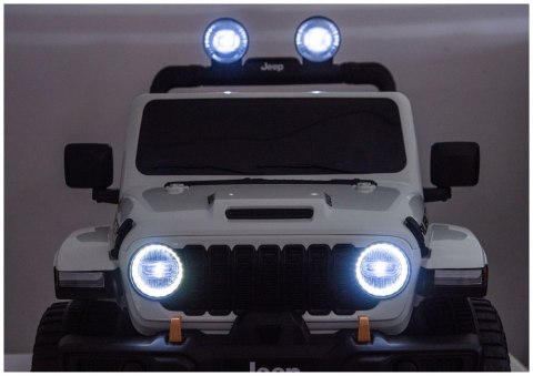 Auto na akumulator Jeep Rubicon 4x4 dla dzieci 24V biały DK-JWR556 moc 4x200W