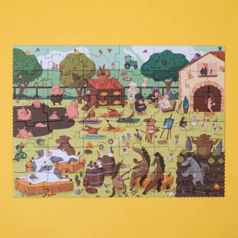 Puzzle Farmtastic traktorek 36 elem. gra szukaj-znajdź - Londji 3+