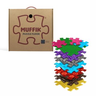 Puzzle dotykowe MUFFIK Medium 2 - mata sensoryczna 11 el. 3+