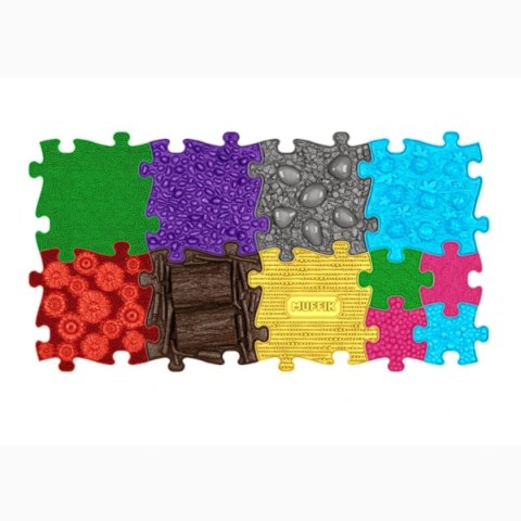 Puzzle dotykowe MUFFIK Medium 2 - mata sensoryczna 11 el. 3+