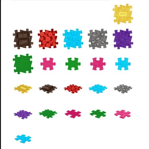 Puzzle dotykowe MUFFIK Medium 2 - mata sensoryczna 11 el. 3+