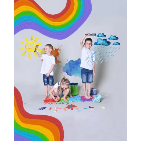 Zestaw 8 mat sensorycznych Muffik Rainbow dla dzieci od 12 msc+