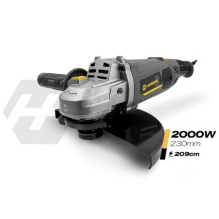 Szlifierka kątowa diax 2000W 230mm wolny start mocna kątówka Humberg HM-413