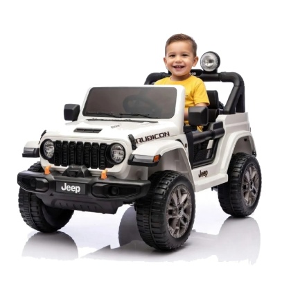 Auto na akumulator Jeep Rubicon 4x4 dla dzieci 24V biały DK-JWR556 moc 4x200W