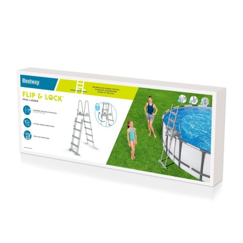 Drabinka Bezpieczna do Basenów 132 cm Bestway 58332