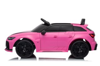 Różowe Audi RS6 Avant GT 4x4 dla dzieci Elektryczny samochód na akumulator 12V
