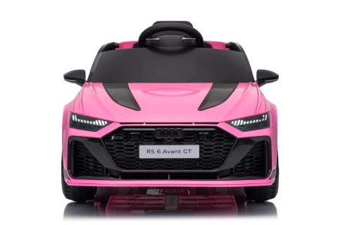 Różowe Audi RS6 Avant GT 4x4 dla dzieci Elektryczny samochód na akumulator 12V