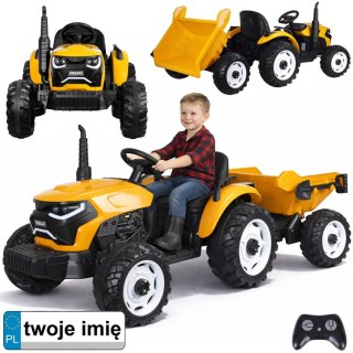 TRAKTOR na akumulator z przyczepą i ruchomym kiperem PA0347