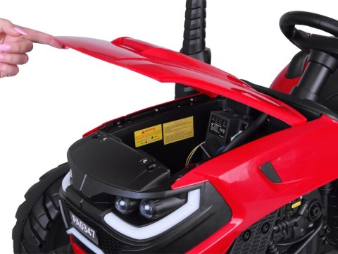 TRAKTOR na akumulator z przyczepą i ruchomym kiprem PA0347