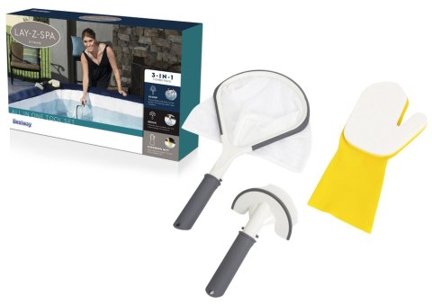 Zestaw Do Czyszczenia Powierzchni Ścian SPA Rękawica Szczotka Bestway 60310