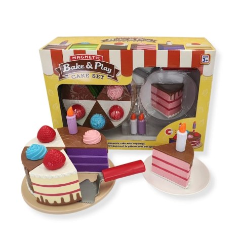 Magnetyczny tort do zabawy 6 elementów - Popular Playthings 3+