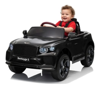 Bentley Bentayga S Czarny na Akumulator dla Dziecka | 12V, Pilot, Koła EVA