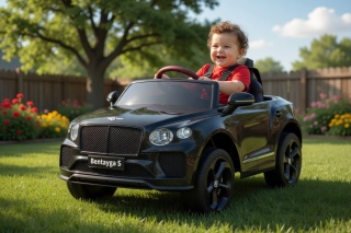 Bentley Bentayga S Czarny na Akumulator dla Dziecka | 12V, Pilot, Koła EVA