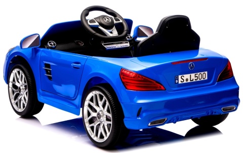Mercedes SL500 Niebieski Piankowe Koła Eva, miękki fotelik Licencja Akumulator litowo-jonowy