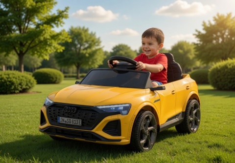 Pojazd Eltreyczny Audi SQ8 Żółty dla dziecka