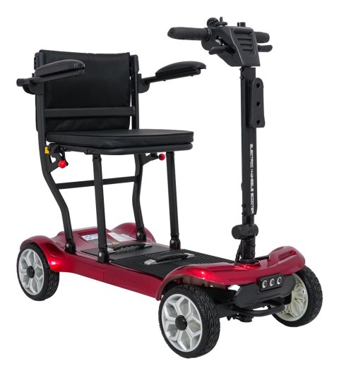 Skuter Elektryczny Czterokołowy dla Seniorów EasyGo Czerwony