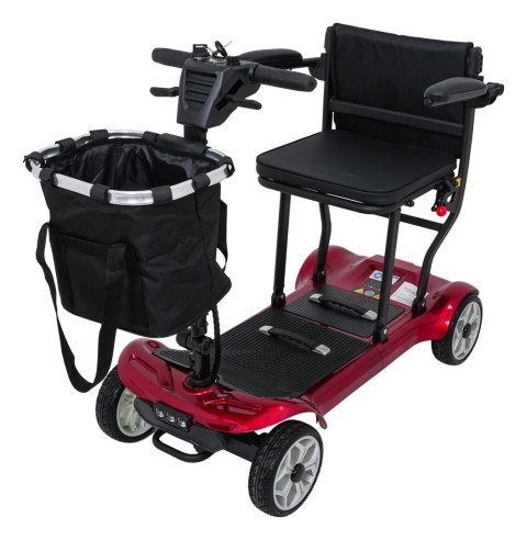 Skuter Elektryczny Czterokołowy dla Seniorów EasyGo Czerwony