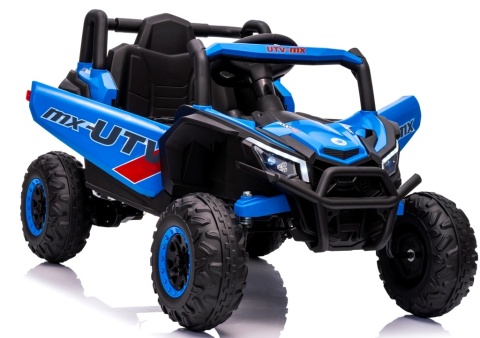 UTV2 R-sport Niebieski Auto na akumulator 4x4 EVA SKÓRA Pilot Akumulator litowo-jonowy