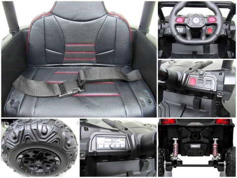 UTV2 R-sport Niebieski Auto na akumulator 4x4 EVA SKÓRA Pilot Akumulator litowo-jonowy