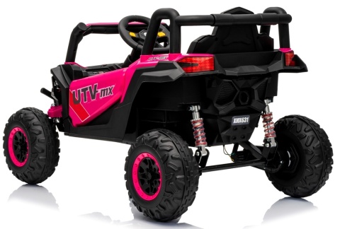 UTV2 R-Sport Różowy 4x4 – Auto na Akumulator | Koła EVA | Skóra | Li-ion