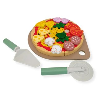 Drewniana pizza zabawka z akcesoriami - Kabi 3+