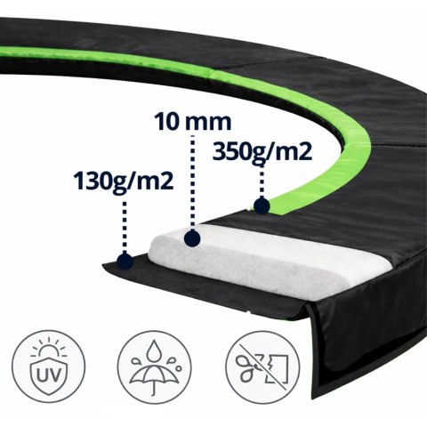 Osłona Sprężyn Do Trampoliny LEAN SPRING PAD Czarna 427-435 CM 14FT
