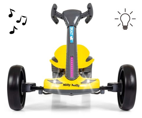 Milly Mally Pojazd na akumulator Gokart Bolt Yellow