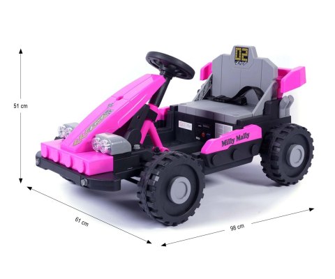 Milly Mally Pojazd na akumulator Prime 2w1 Pink