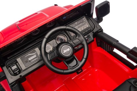 Pojazd Jeep Wrangler Rubicon LIFT PA.DK-JWR556.CZ Czerwony 4x200W