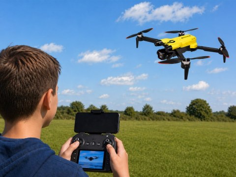 Dron z kamerą - zdalnie sterowany Quadrocopter + karta pamięci RC0756
