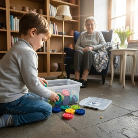 Puzzle sensoryczne Karuzela emocji 36 el. - Mom's Care 1+