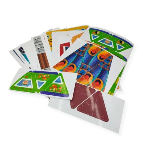 Klocki magnetyczne kalejdoskop 199 el. transparentne - X-Bida 3+