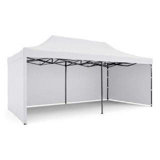Pawilon ogrodowy 3 scianki 3 x 6m biały Plonos