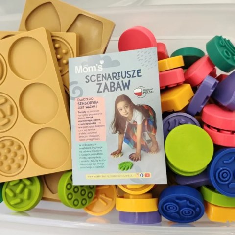 Planeta zmysłów - duży zestaw puzzli sensorycznych - emocje, dotyk i kształt - 68 el. 1+