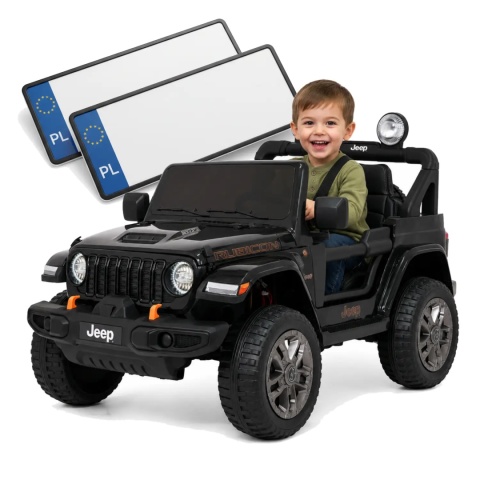 Auto na akumulator Jeep Wrangler Rubicon LIFT Czarny 24V 4x200W