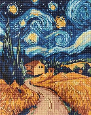 Diamentowa mozaika - Ukraińska noc 40x50cm