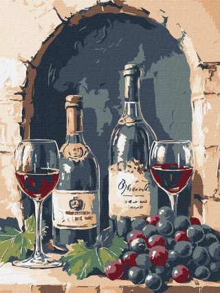 Malowanie po numerach - Harmonia wina 30x40cm