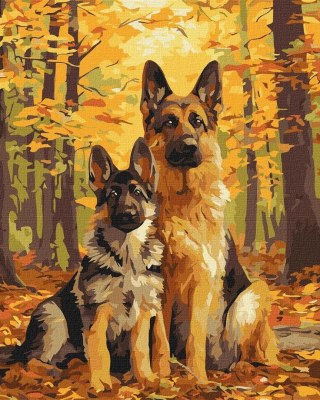 Malowanie po numerach - Leśni przyjaciele 40x50cm