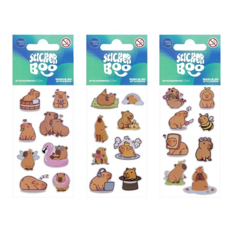 Naklejki Sticker BOO Kapibara mix