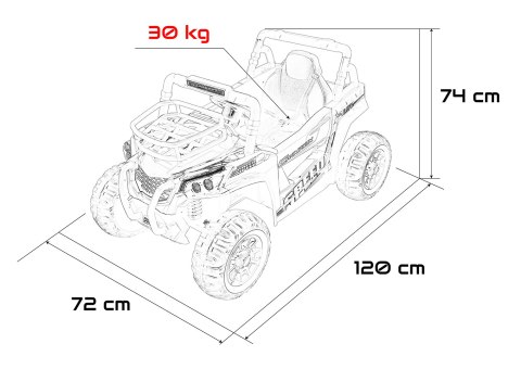 Pojazd Terenowy UTV LIFT Różowy