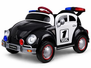 Autko na akumulator dla dziecka radiowóz garbus POLICJA bujanie PA0350