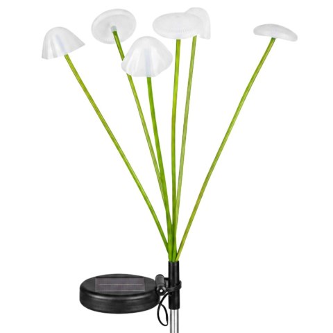 Lampka Solarna Ogrodowa Dekoracyjna Grzybki Ciepłe Światło LED 70cm