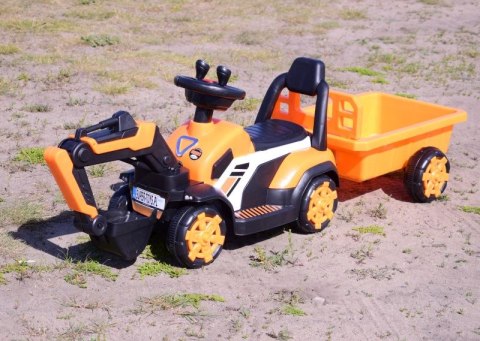 KOPARKA NA AKUMULATOR Z PRZYCZEPĄ, PEŁNA ELEKTRUKA/XZ219
