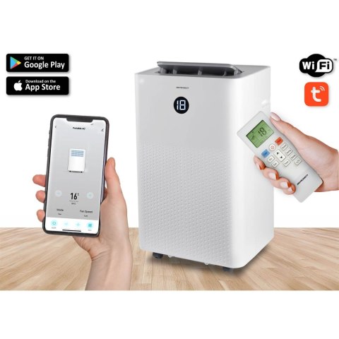 Klimatyzator przenośny z uszczelką 14000 BTU osuszacz grzanie WiFi 37l/24h Berdsen BD-584