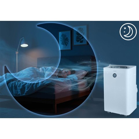 Klimatyzator przenośny z uszczelką 14000 BTU osuszacz grzanie WiFi 37l/24h Berdsen BD-584