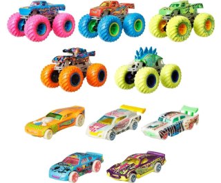 Mattel HCB57 Hot Wheels Monster Trucks Zestaw Świecący w Ciemności