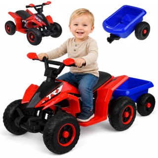 Quad elektryczny na akumulator dla dziecka +przyczepka ef świetlne PA0351